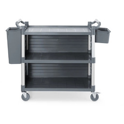 Wózek serwisowy z panelami bocznymi, 3-półkowy 1010x500x960 mm