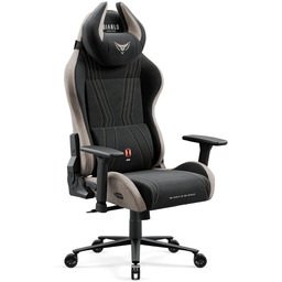 Fotel gamingowy materiałowy Diablo X-Horn Normal: Camel Black