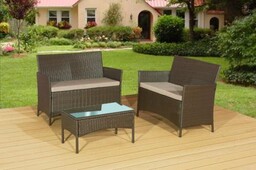 Komplet mebli na taras z technorattanu (2 x