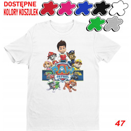 Dziecięca Koszulka Z Nadrukiem Psi Patrol Duży Wybór