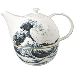 Dzbanek do herbaty z podgrzewaczem Hokusai - Wielka