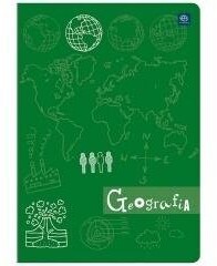 Zeszyt w kratę, A5, Hybrid Geografia, 10 sztuk