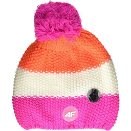 4F HJZ20-JCAD003-55S Czapka Dziewczeca, Fuksja