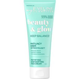 Eveline Beauty & Glow, matujący krem detoksukujący, 75ml