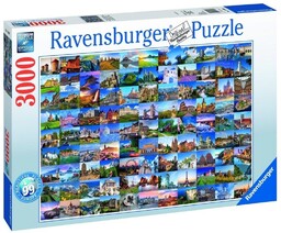 Ravensburger PUZZLE 3000 99 PIęKNYCH MIEJSC W EUROPIE