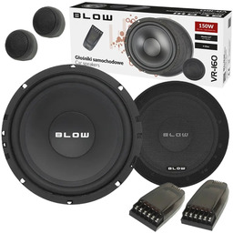 Głośniki Samochodowe 150W 4Ohm Zestaw Głośników 6.5'' 1''