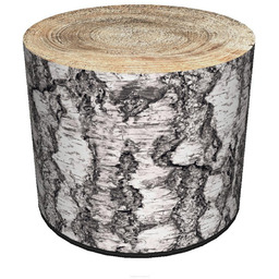 Pufa ogrodowa okrągła Woody Intesi nowoczesna wodoodporna