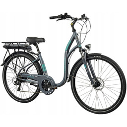 Rower elektryczny Torpado Iride D17 28 cali Ciemnoszary