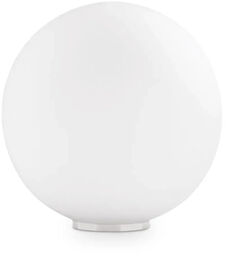 Ideal Lux Lampka stolikowa szklana Mapa biała kulista
