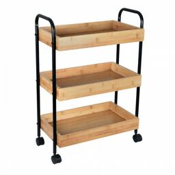 BISK Regał 3 półki bambus czarny UMBRA