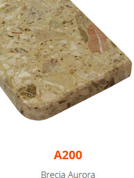 Parapet z konglomeratu marmurowego aglomarmur Brecia Aurora 3cm