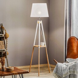 Lampa stojąca Vaio TK Lighting, jasne drewno, salon