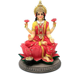 alikiki Indyjski prezent Laxmi statuetka - 20 cm