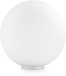Ideal Lux Kulista lampa stołowa Mapa biała szklana