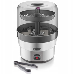 Reer VapoMax Sterylizator Parowy na 6 butelek szczypce