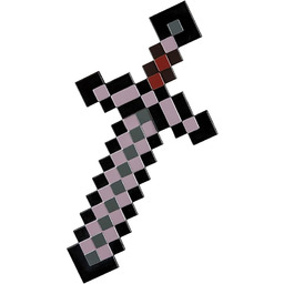 Przebranie Minecraft Netherite Sword Kostium Akcesorium, Oficjalny plastikowy