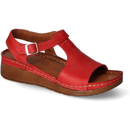 Sandały Stella 924 Czerwony-14 lico