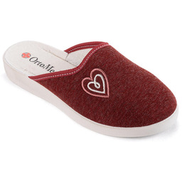 Mjartan, S.r.o Damskie pantofle domowe ortopedyczne z haftowanym