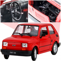 Polski Fiat 126P Maluch Welly –duży Auto Model