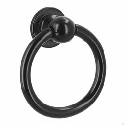 Uchwyt meblowy okrągły 2499 Metalowy Czarny Mat