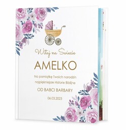 Historie opowieści biblijne z nadrukiem dla dziewczynki