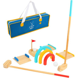 TOOKY TOY Drewniany Zestaw do Gry w Golfa