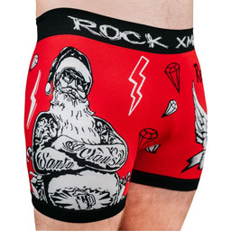 Luigi Di Focenza Męskie Bokserki Świąteczne ROCK XMASS