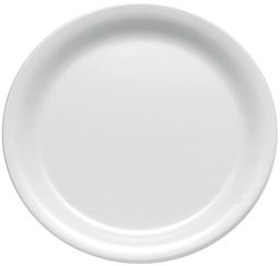 Talerz z melaminy, płytki, Ø265 mm, biały