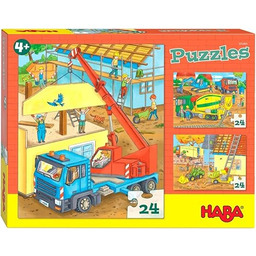 HABA 305469 - puzzle na placu budowy, kolekcja