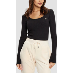 GUESS Czarny damski longsleeve Colette, Rozmiar XS