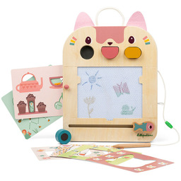 Znikopis Kotka Jeanne Lilliputiens 83650 drewniana sensoryczna Tablica