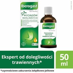 Iberogast płyn doustny na zaburzenia żołądkowo-jelitowe, 50 ml
