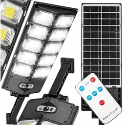 Lampa Solarna Led Czujnik Ruchu Zmierzchu Zewnętrzna