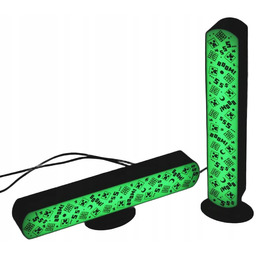 Minecraft Lampka Wielokolorowa 2 szt/komplet 25cm pilot Paladone