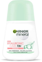Garnier Mineral Hyaluronic Care, antyperspirant roll-on, 72h, Sensitive,