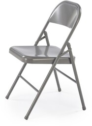 Krzesło składane k565 szare metalowe halmar