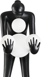 Lampa podłogowa WOMAN-2 BLACK czarna 190 cm DN433-F