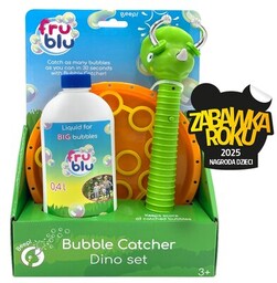 FRU BLU Zabawka Łapacz baniek Dino + Płyn