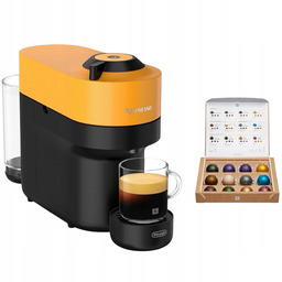 Ekspres kapsułkowy De'Longhi Vertuo Pop Nespresso Czarno-żółty +12