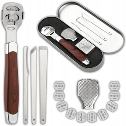 SKROBAK DO STÓP PIĘT ŚCINAK PEDICURE METALOWY ŻYLETKI