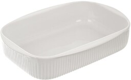 Naczynie żaroodporne porcelanowe białe 24x17x5 cm, 1 l