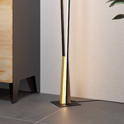 EGLO Lampa stojąca LED Panagria, czarny, salon /