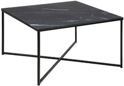 Stolik kawowy Alisma black / black - marmurowy