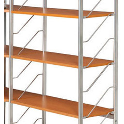 Dodatkowe półki do regału modułowego, narożny, buk