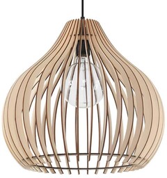 Sollux Drewniana LAMPA wisząca SL.0639 ekologiczna OPRAWA klatka