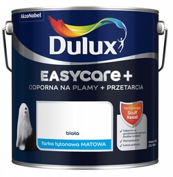 Dulux Easycare odporna na plamy i przetarcia Biała
