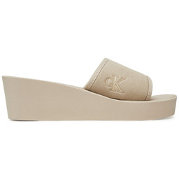 Klapki Calvin Klein Jeans Beach Wedge Slide Canvas