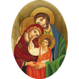 Ikona owalna Święta Rodzina