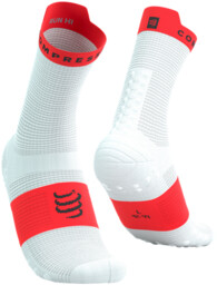 COMPRESSPORT Skarpety ProRacing Socks V4 Run High White/Fluo