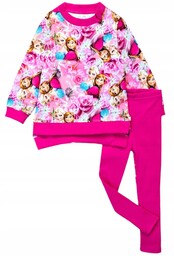 Dres dziewczęcy 128 bluza legginsy getry Elsa Kraina